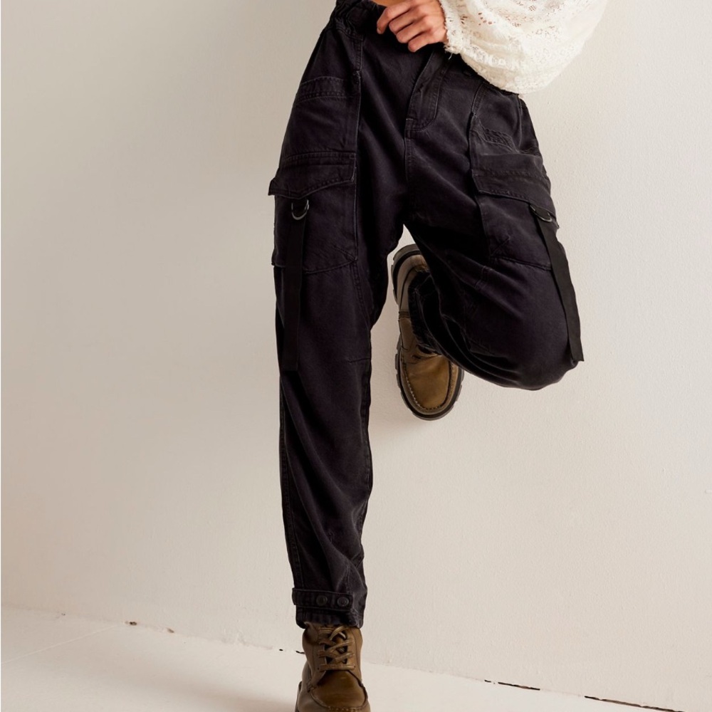 We The Free Black Utility Jeans